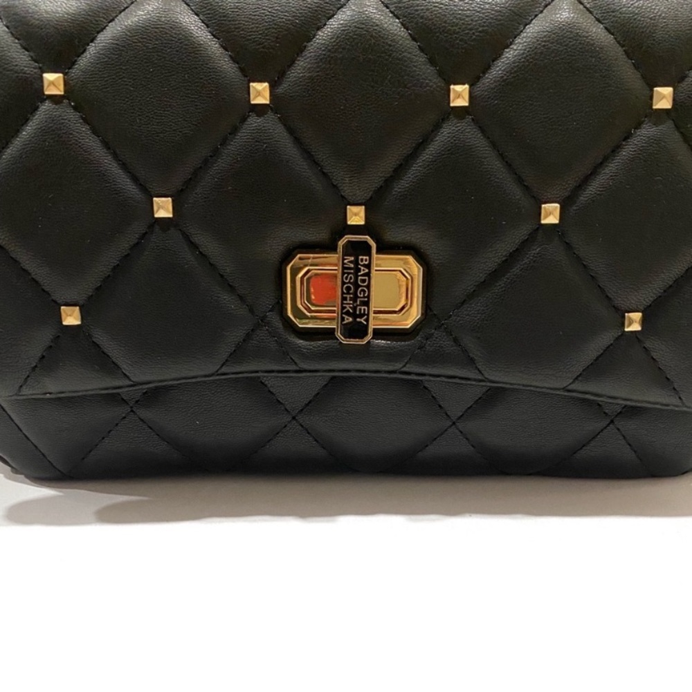 Badgley Mischka Diamond Quilted Crossbody Bag NWT - Picture 3 of 15